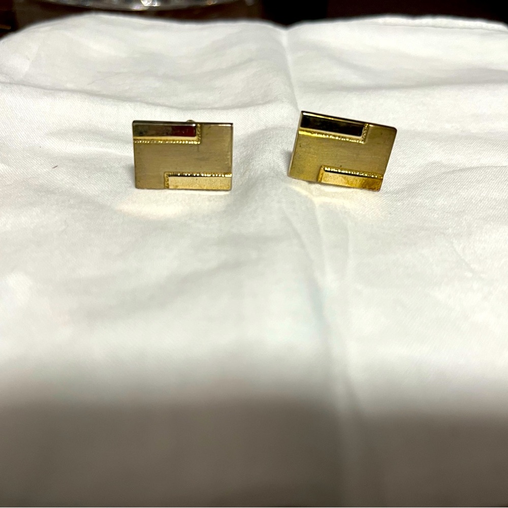 Classy Rectangular Cufflinks - image 1